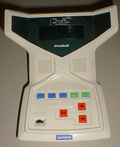 vintage handheld electronic football game